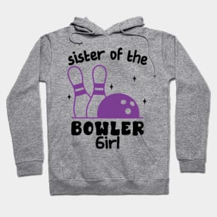 Cool Pink Bowling Girls Hoodie